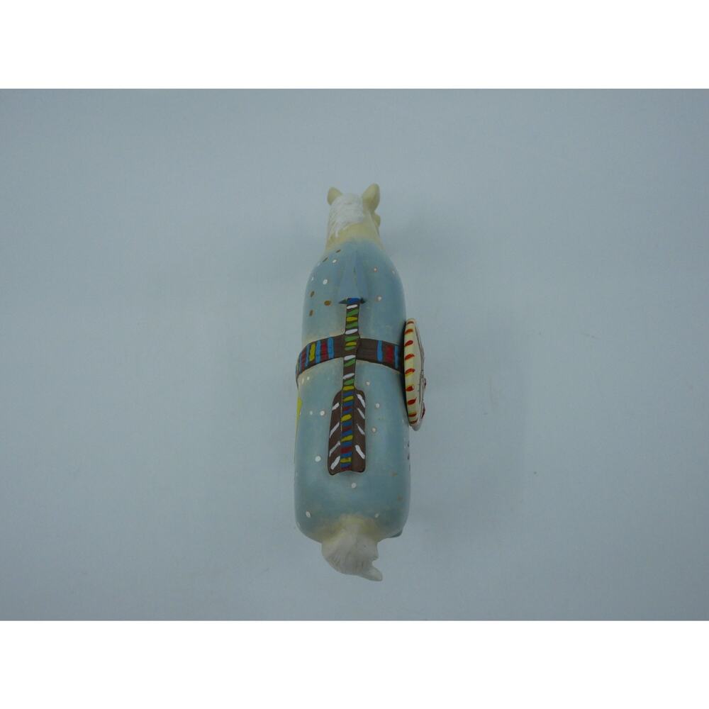 Robert Shields Story Teller Painted Horse Figure 4" Tall Dreamcatcher Arrow - Picture 6 of 16